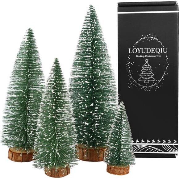 Miniature Pine Tree Tabletop Christmas Pine Tree Decor Christmas Tree Toppers - Picture 1 of 7